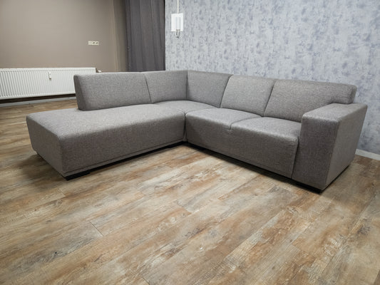 Zeer Mooi Grijs Hoekbank - BanxteL - 2dehandse Bankstellen