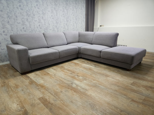 Zeer Mooi Grijs Hoekbank - BanxteL - 2dehandse Bankstellen