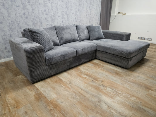 Mooi Grijs Hoekbank - BanxteL - 2dehandse Bankstellen