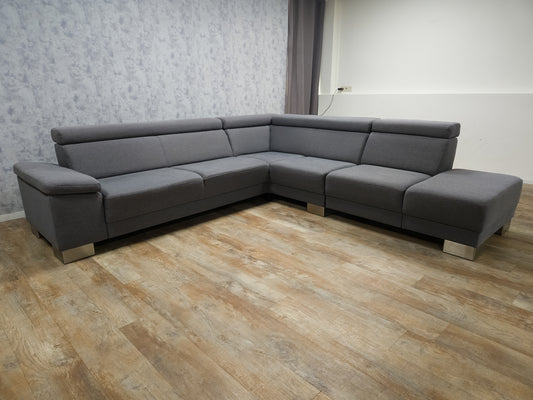 Mooi Groot Antraciet Hoekbank - BanxteL - 2dehandse Bankstellen