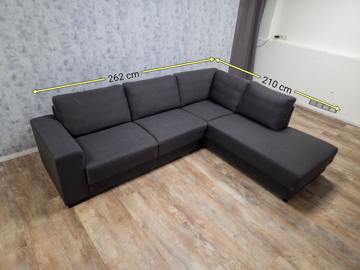 Stijlvolle antraciet hoekbank - BanxteL, Nederland