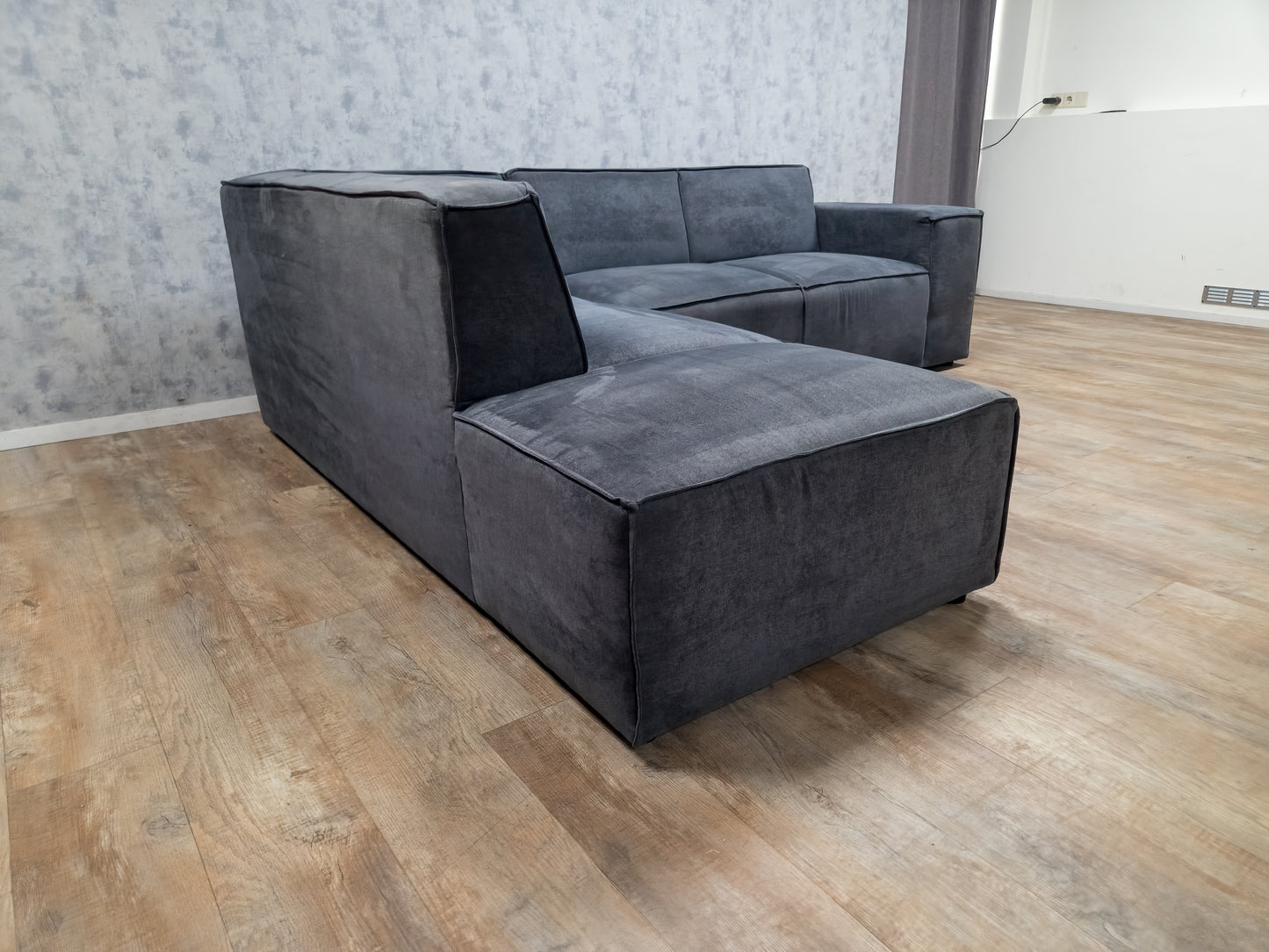 ZGAN Modern Antraciet Hoekbank