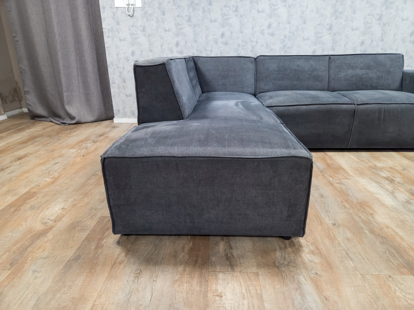 ZGAN Modern Antraciet Hoekbank
