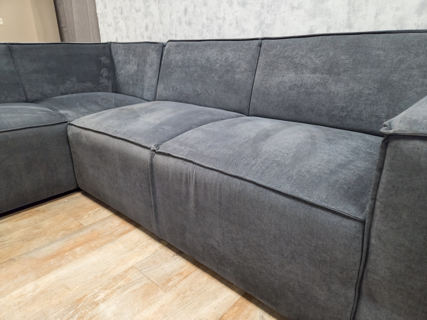ZGAN Modern Antraciet Hoekbank
