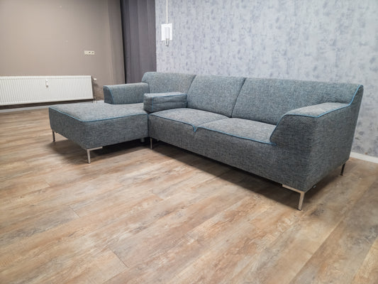 ZEER MOOI BLAUWE HOEKBANK van MONTEL