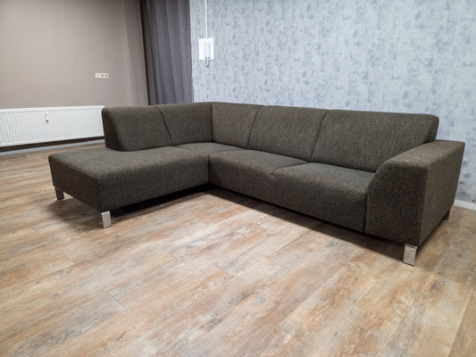 Mooi Bruin Antraciet Hoekbank