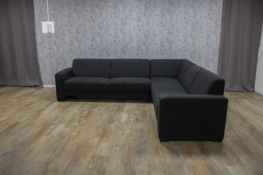 Mooi Zwart Hoekbank - BanxteL - 2dehandse Bankstellen