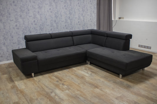Mooi Zwart Hoekbank - BanxteL - 2dehandse Bankstellen