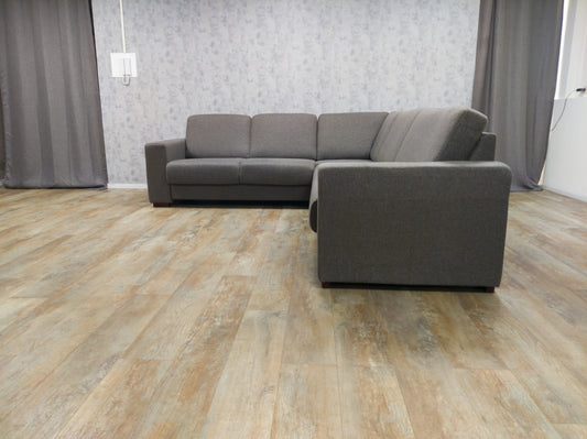 Mooi Taupe Bruin Hoekbank Van H&H - BanxteL - 2dehandse Bankstellen