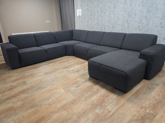 Zeer Mooi Groot Antraciet U Bankstel - BanxteL - 2dehandse Bankstellen