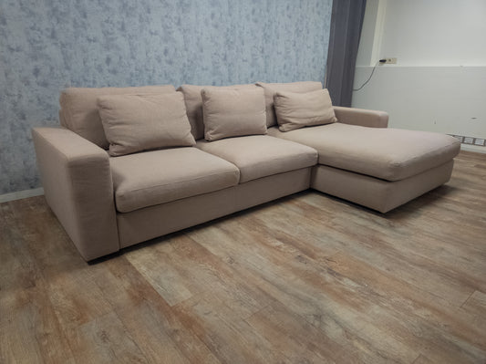 Zeer Mooi Beige Hoekbank - BanxteL - 2dehandse Bankstellen