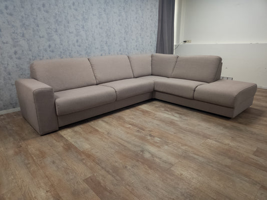 Zeer Mooi Licht Taupe Hoekbank van H&H