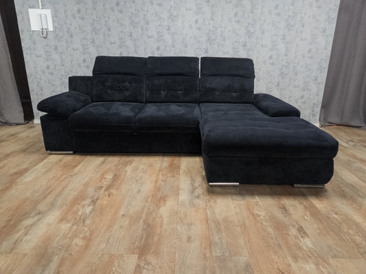 Zeer Mooi Antraciet Multifunctionele Hoekbank