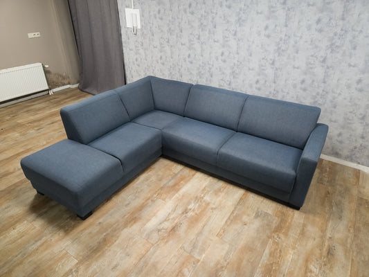 Mooi Blauwe Hoekbank - BanxteL - 2dehandse Bankstellen