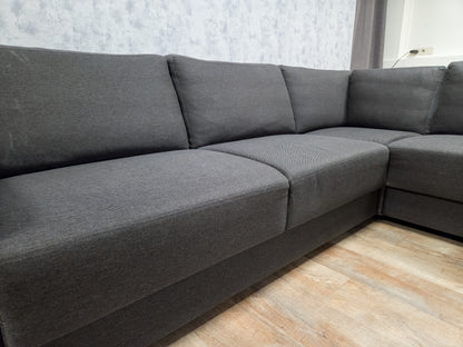 Stijlvolle antraciet hoekbank - BanxteL, Nederland