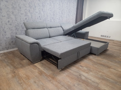 MOOI GRIJS MULTIFUNCTIONELE HOEKBANK