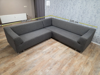 Zeer Mooi Modern Antraciet Hoekbank van MONTEL
