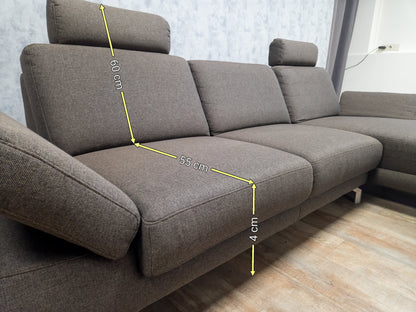 Z.G.A.N Taupe Bruin Hoekbank van H&H