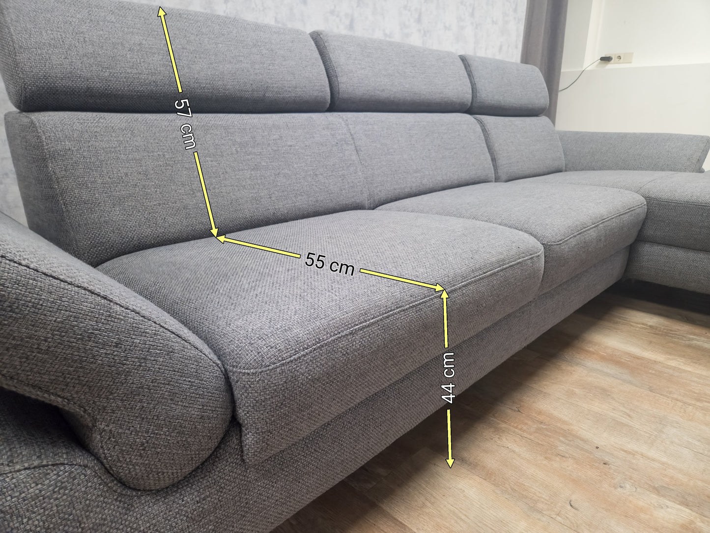 Zeer Mooi Grijs Hoekbank van MONTEL