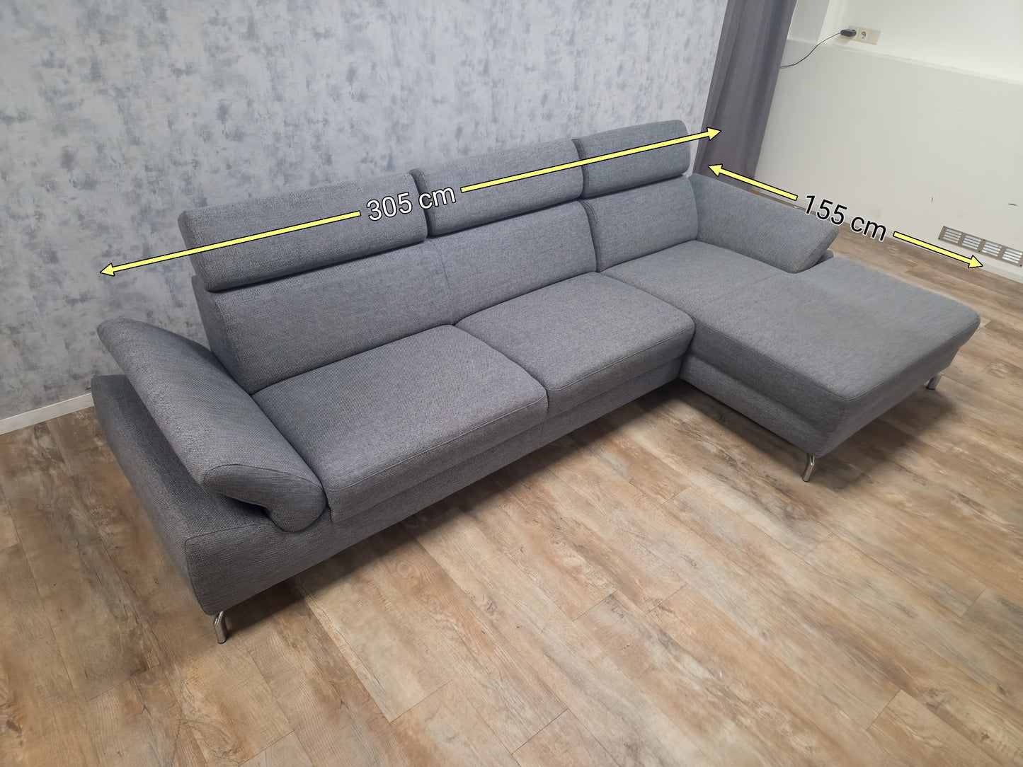 Zeer Mooi Grijs Hoekbank van MONTEL