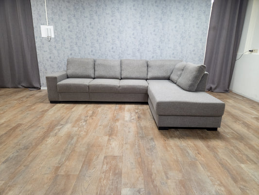 Zeer Mooi Groot Grijs Hoekbank