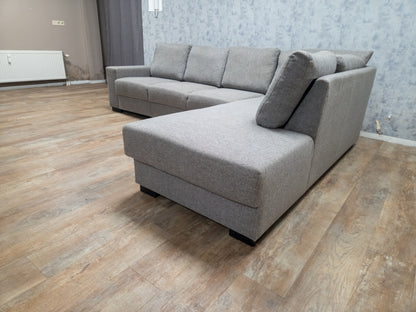 Zeer Mooi Groot Grijs Hoekbank