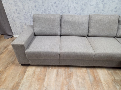 Zeer Mooi Groot Grijs Hoekbank
