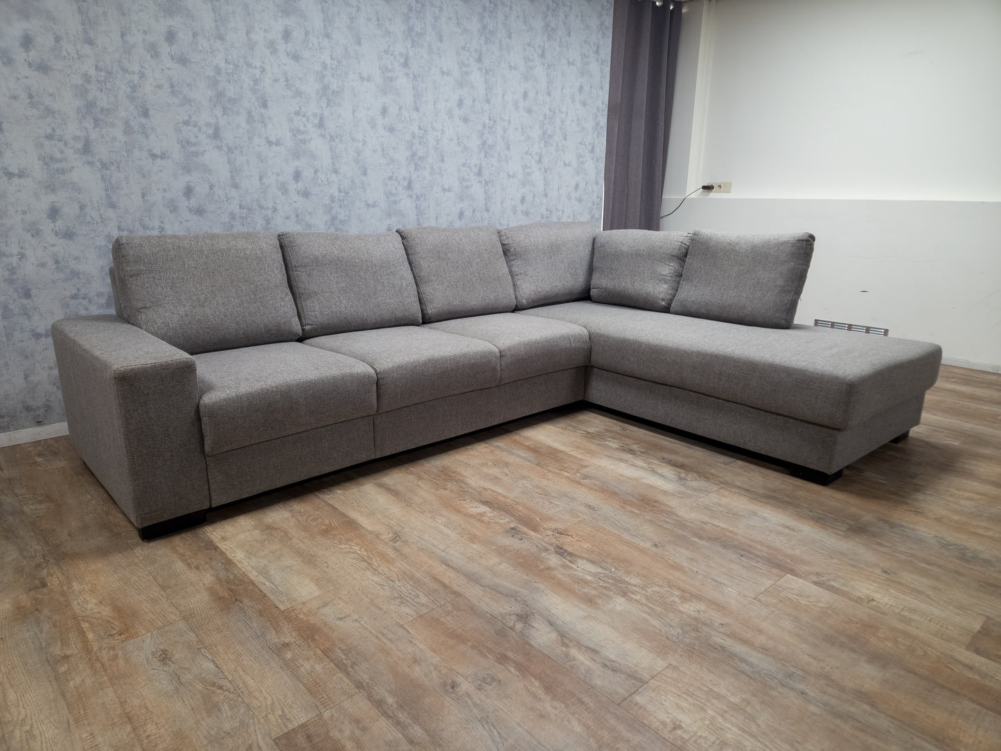 Zeer Mooi Groot Grijs Hoekbank