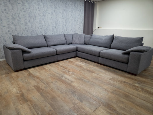 ZGAN Groot Grijs Hoekbank