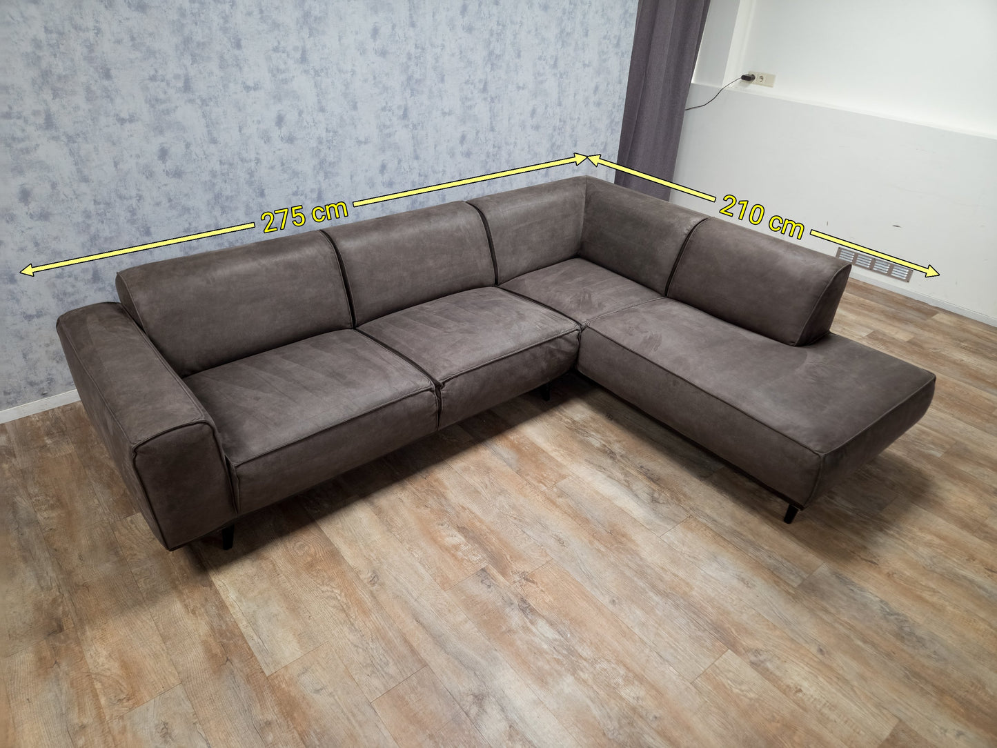 Mooi Groot TAUPE Hoekbank