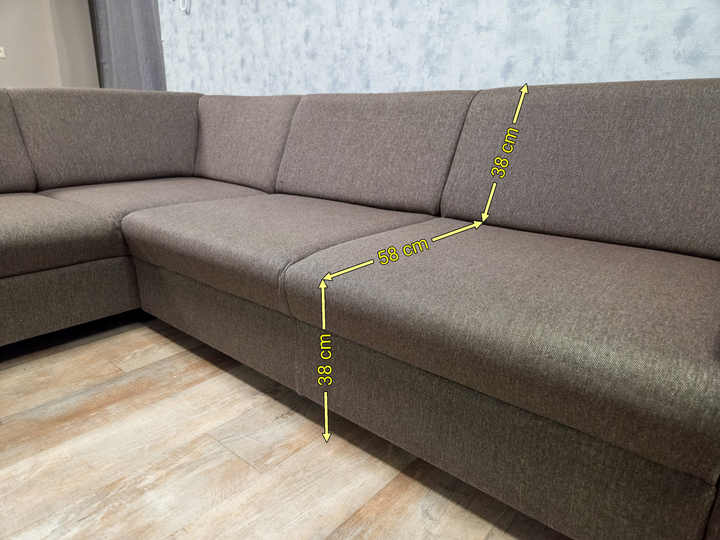 Mooi Taupe Bruin Hoekbank