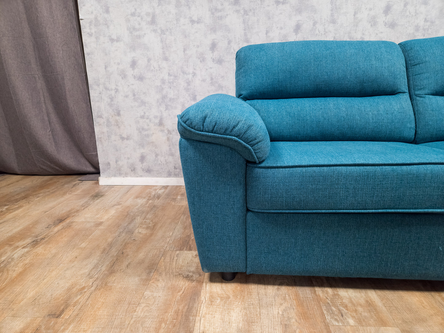 Zeer Mooi Petrol Blauwe Hoekbank