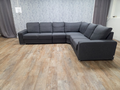 Mooi Groot Antraciet Hoekbank