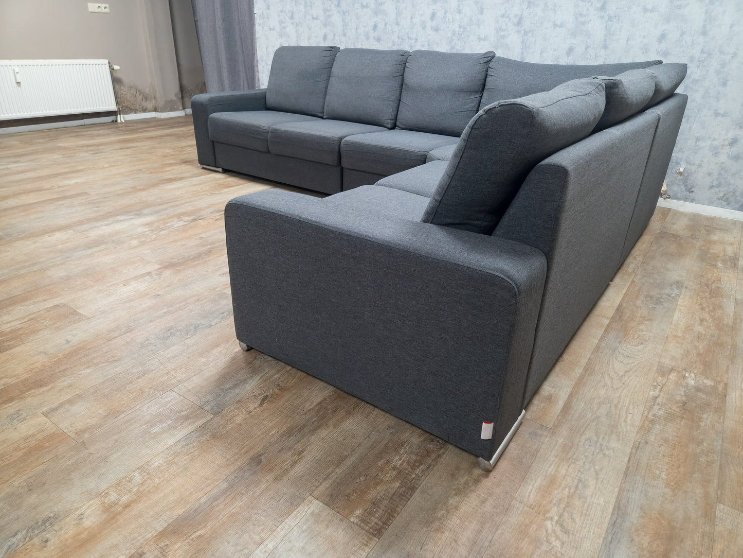 Mooi Groot Antraciet Hoekbank