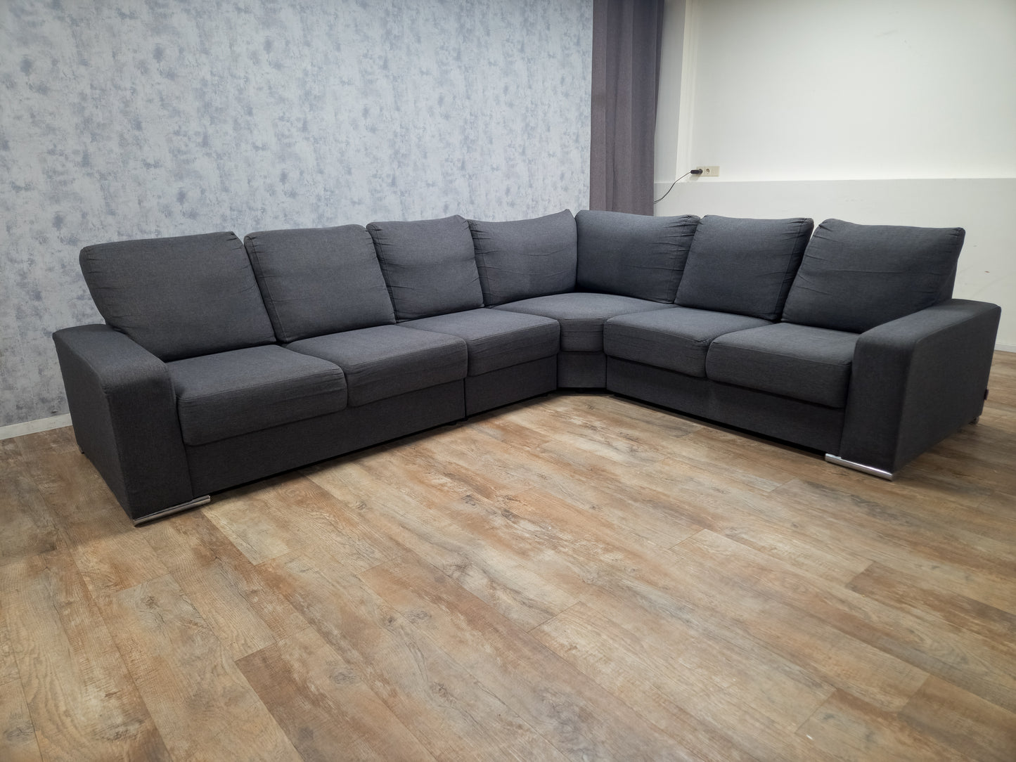 Mooi Groot Antraciet Hoekbank