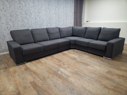 Mooi Groot Antraciet Hoekbank