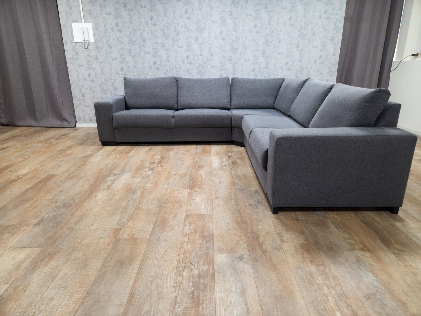 Zeer Mooi Grijs Hoekbank