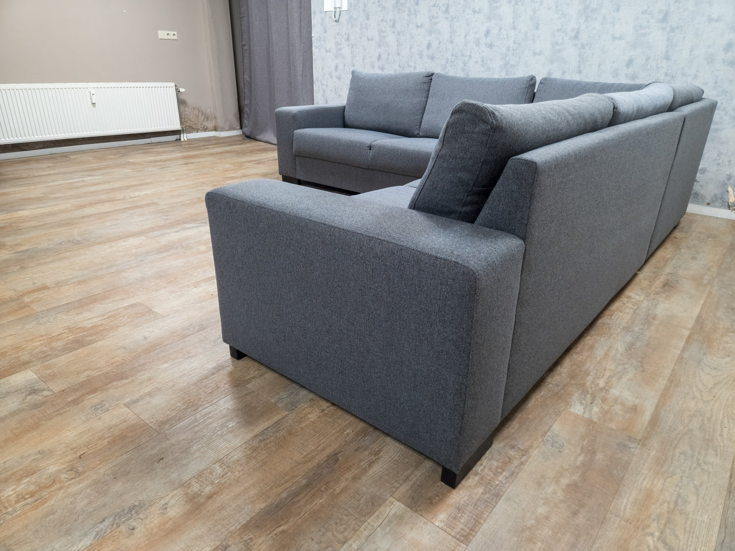 Zeer Mooi Grijs Hoekbank