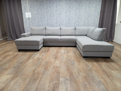 Zeer Mooi Groot Grijs U Bankstel