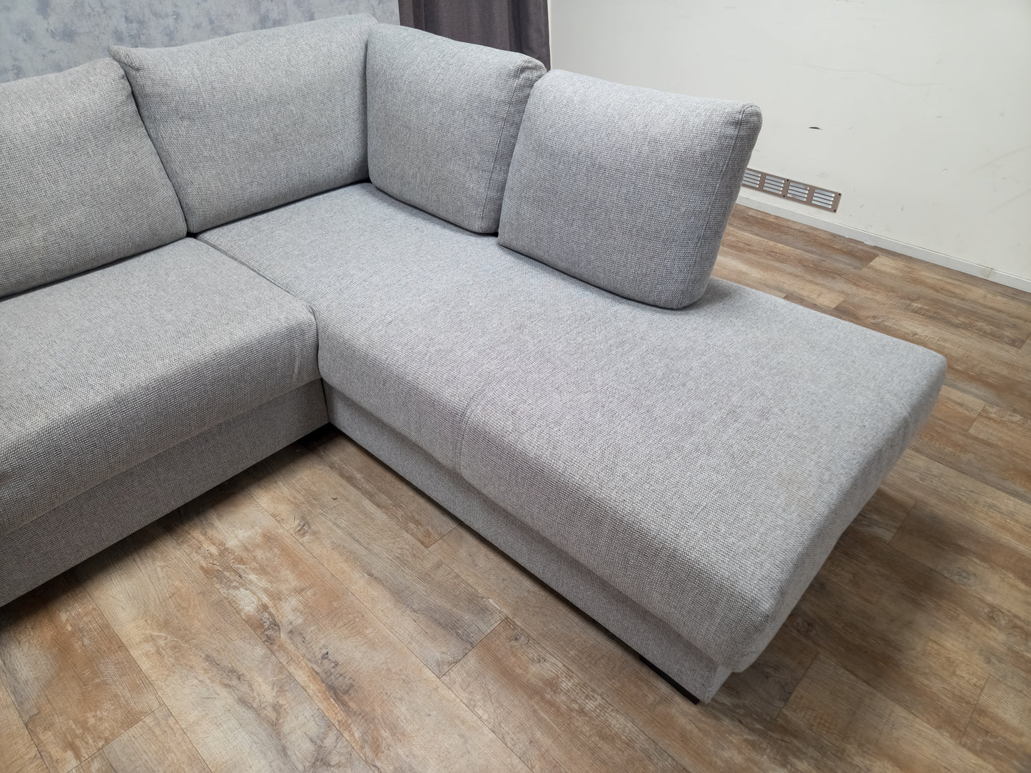 Zeer Mooi Groot Grijs U Bankstel