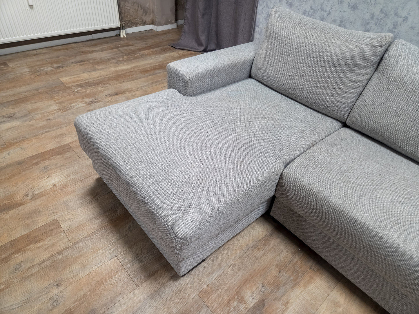 Zeer Mooi Groot Grijs U Bankstel