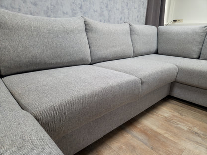 Zeer Mooi Groot Grijs U Bankstel