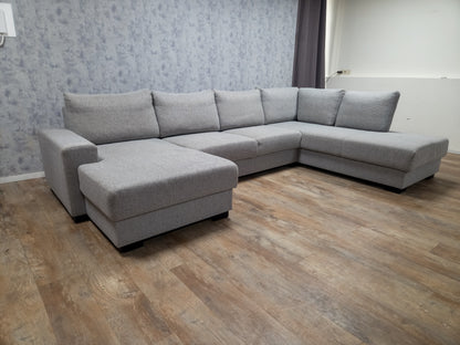 Zeer Mooi Groot Grijs U Bankstel