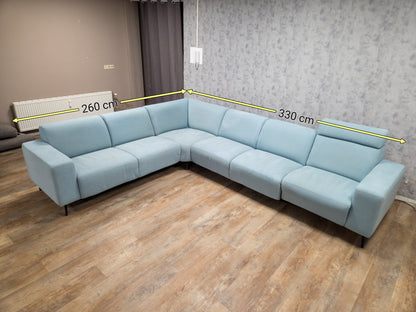 Zeer Mooi Licht Torquise Groen Hoekbank