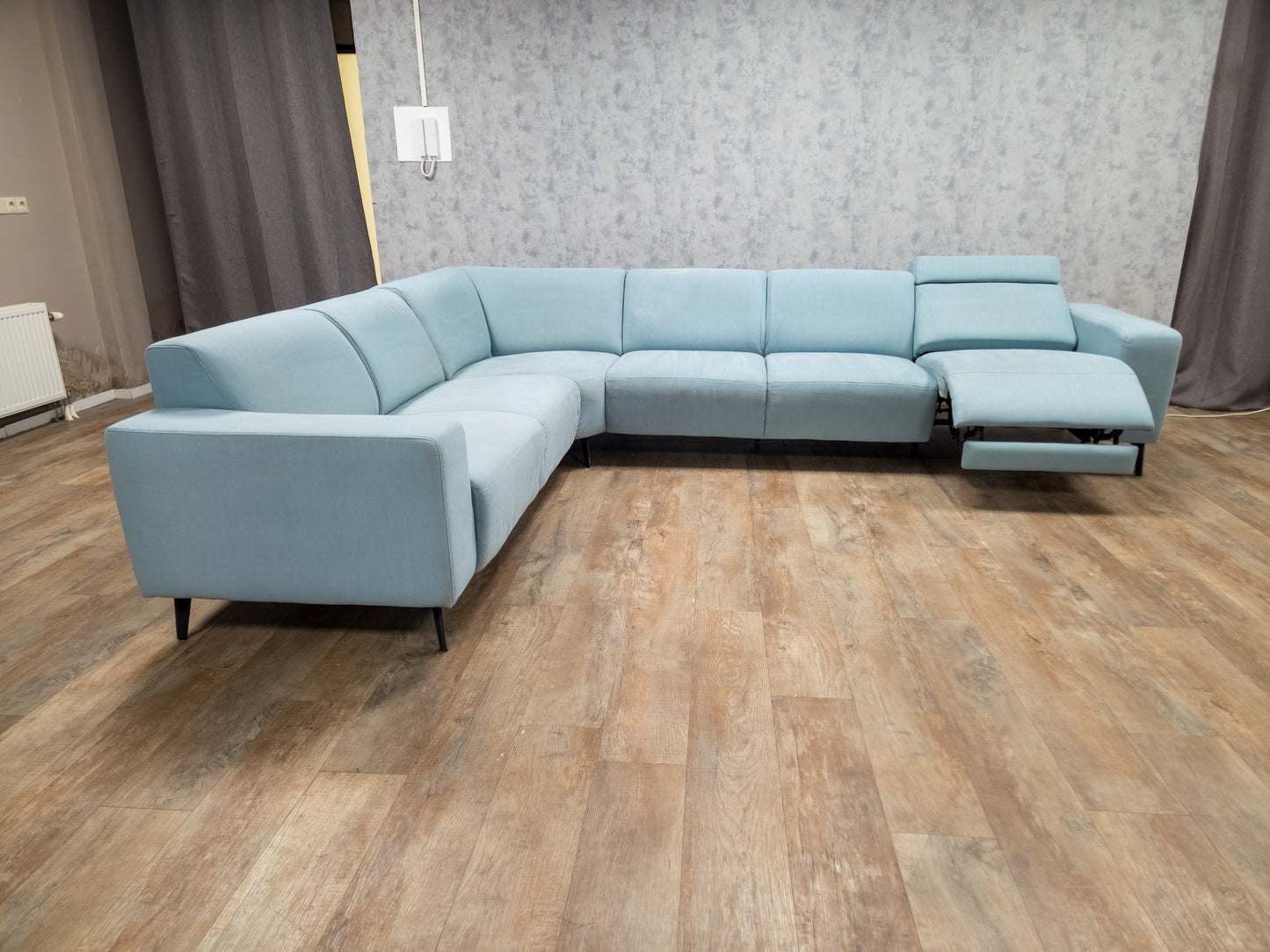 Zeer Mooi Licht Torquise Groen Hoekbank