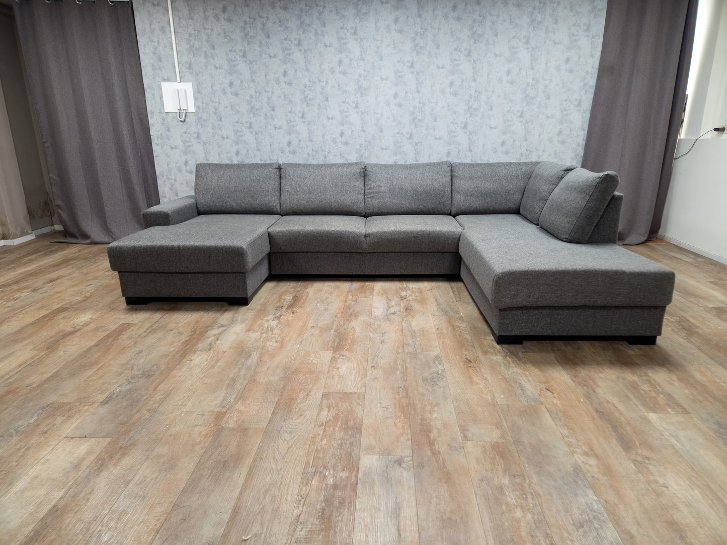 Zeer Mooi Groot Antraciet U Bankstel