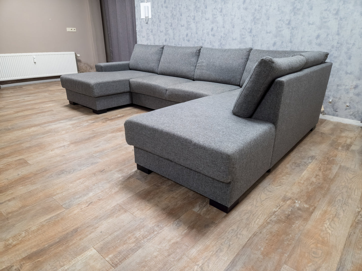 Zeer Mooi Groot Antraciet U Bankstel