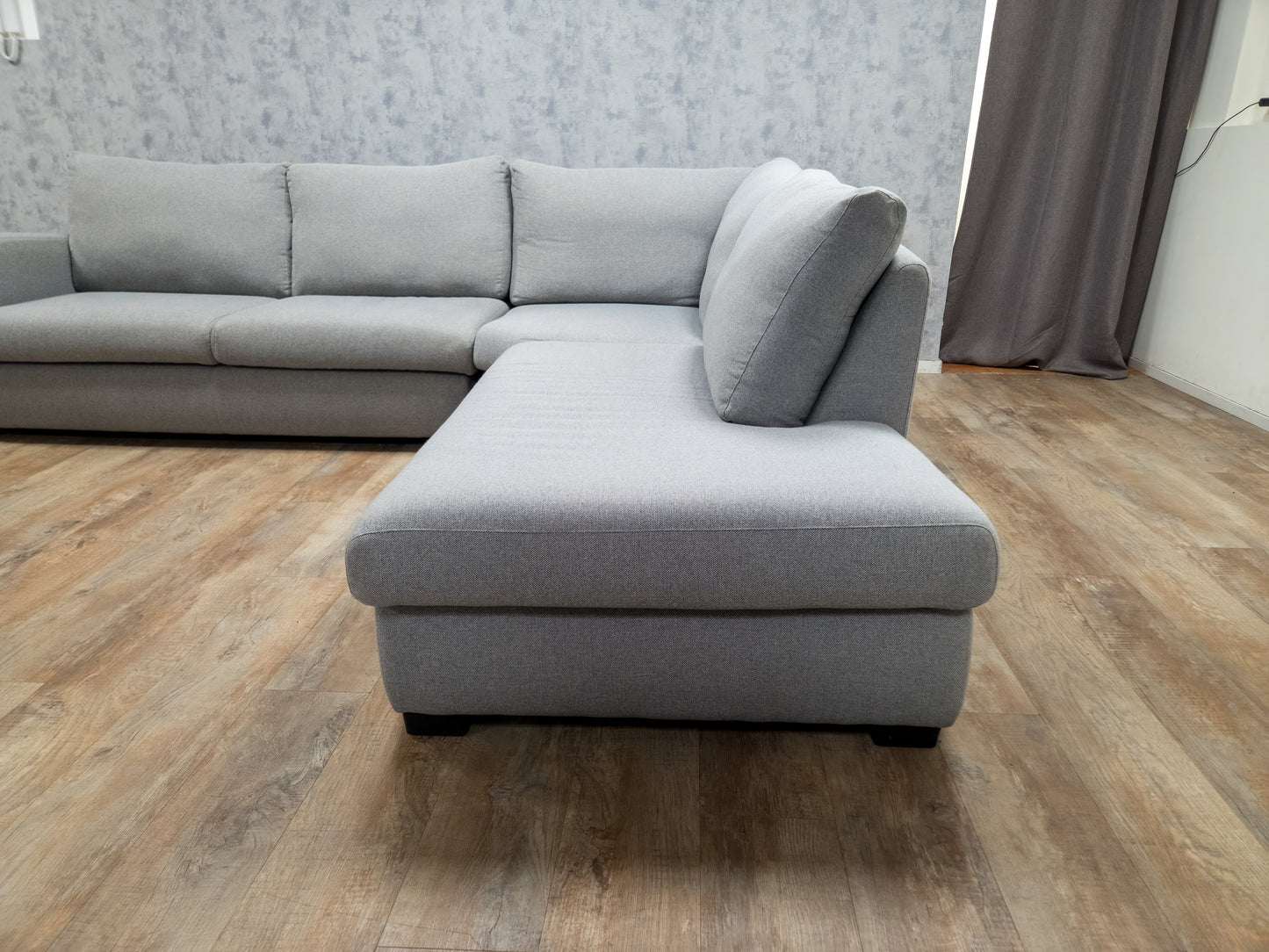 Z.G.A.N Nette Grijs Hoekbank -  (2e hands) Zitcomfort
