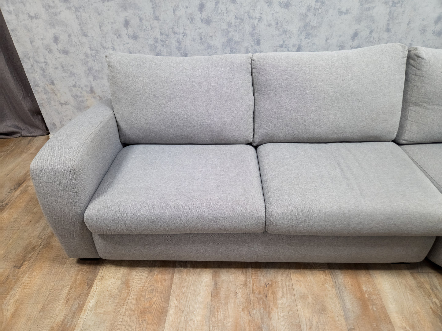 Z.G.A.N Nette Grijs Hoekbank -  (2e hands) Zitcomfort