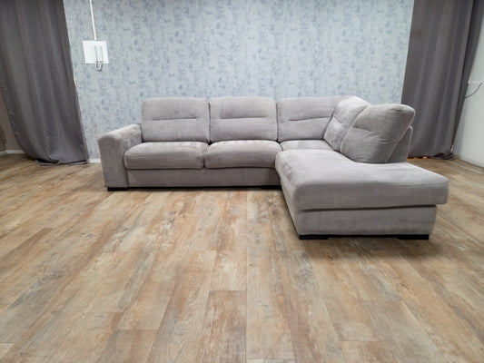 Grijze Rechterhoek Bank (2e Hands) – Luxe Comfort & Modern Design